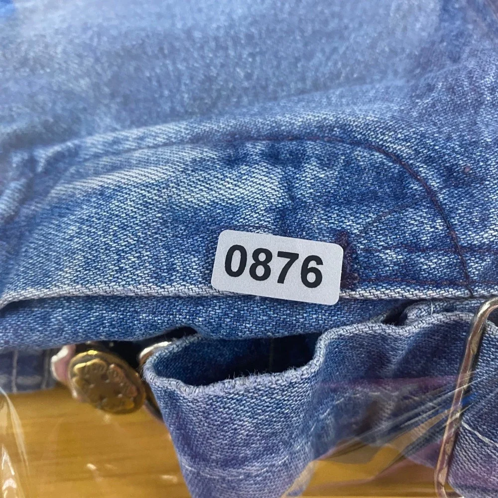 Vintage OshKosh B'gosh Denim Shortalls Vestbak Made in USA Blue 4T